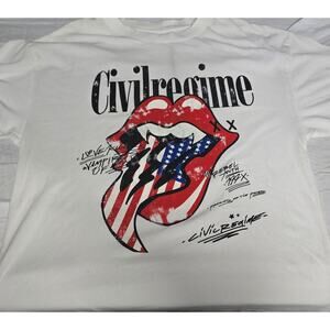 LOVE KILLS V4 199X OVERSIZED TEE VINTAGE WHITE size Large